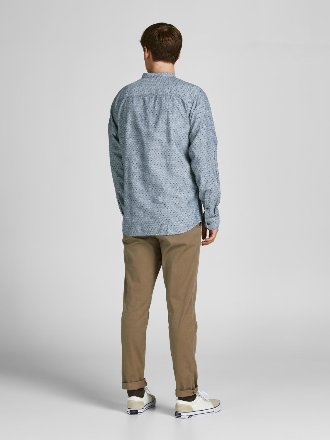 Skjorta Summer band print, faded denim