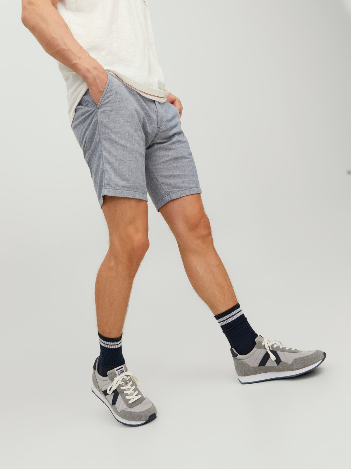 Shorts Dave linen, blue indigo