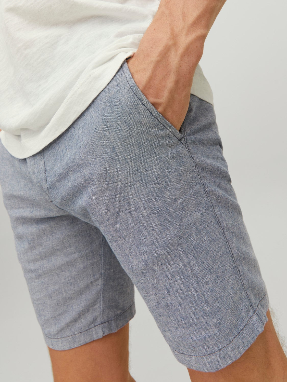 Shorts Dave linen, blue indigo