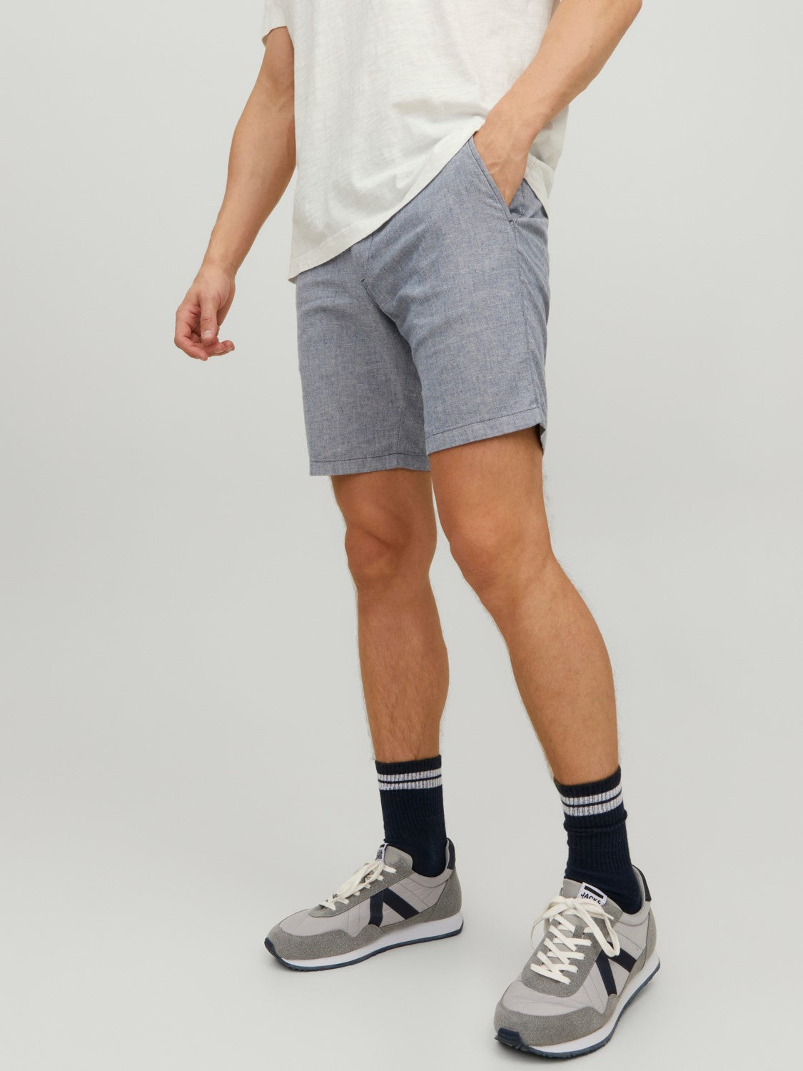 Shorts Dave linen, blue indigo