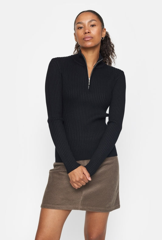 Tröja Noa high neck, black