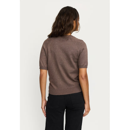 Topp Marla ss o-neck, coffee quartz