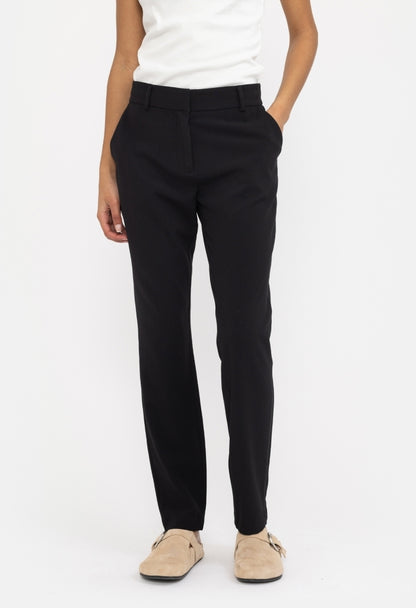 Byxa Vilja mid waist, black