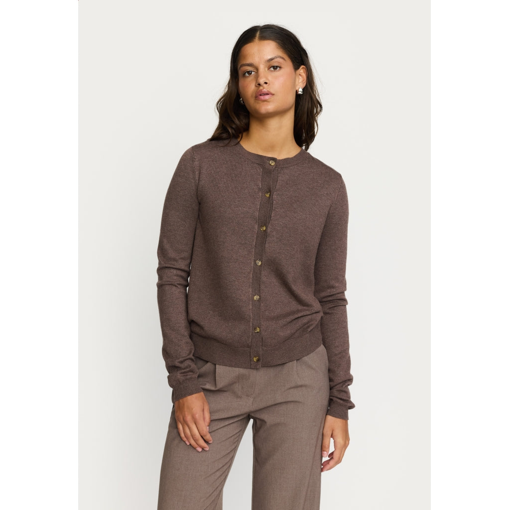 Cardigan Marla, coffee quartz