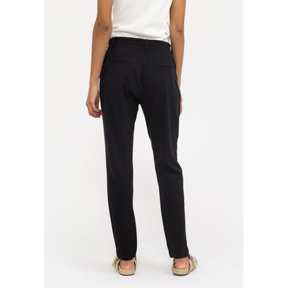 Byxa Vilja mid waist, black