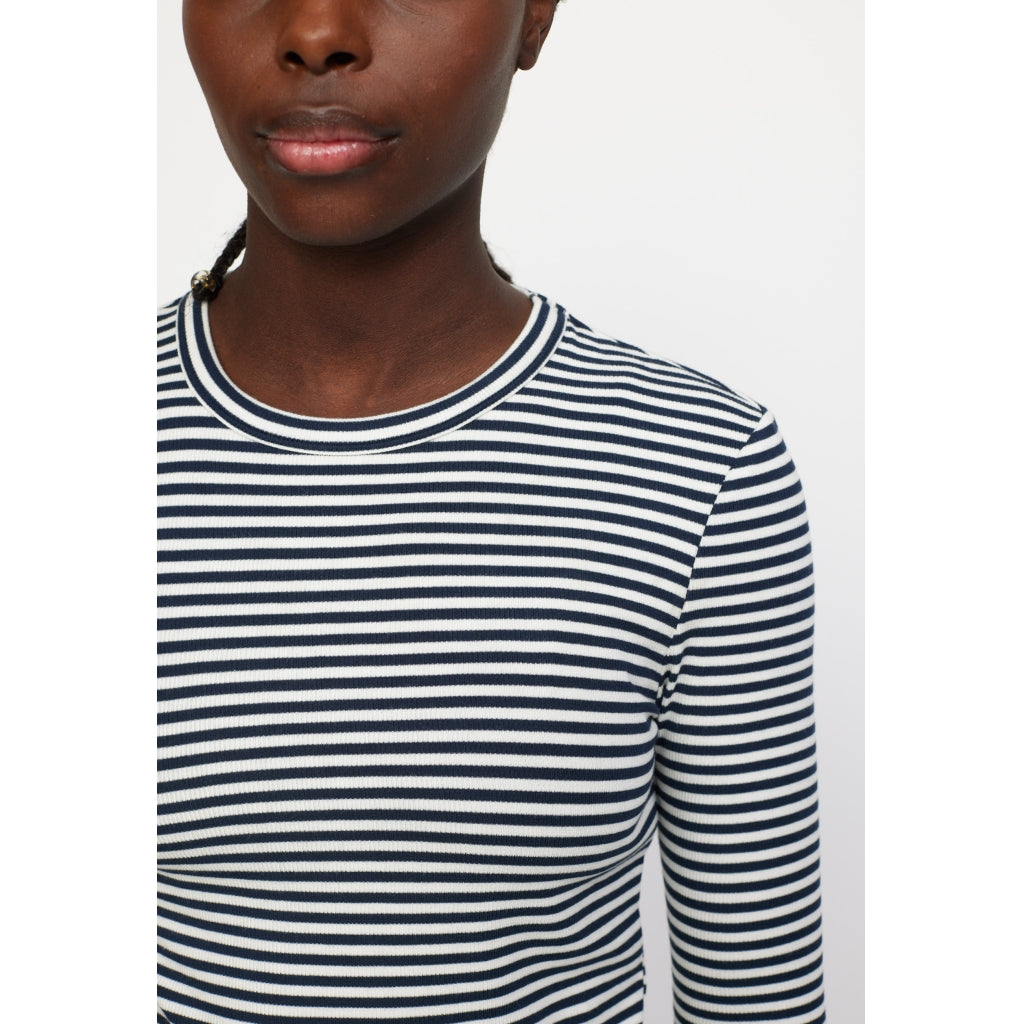 Topp Fenja stripe o-neck, total eclipse