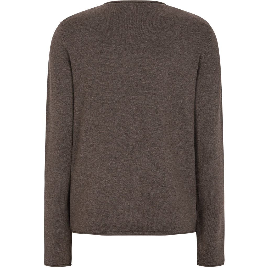 Tröja Marla o-neck, coffee quartz