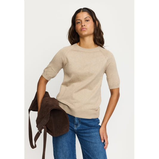 Topp Marla ss o-neck, nomad