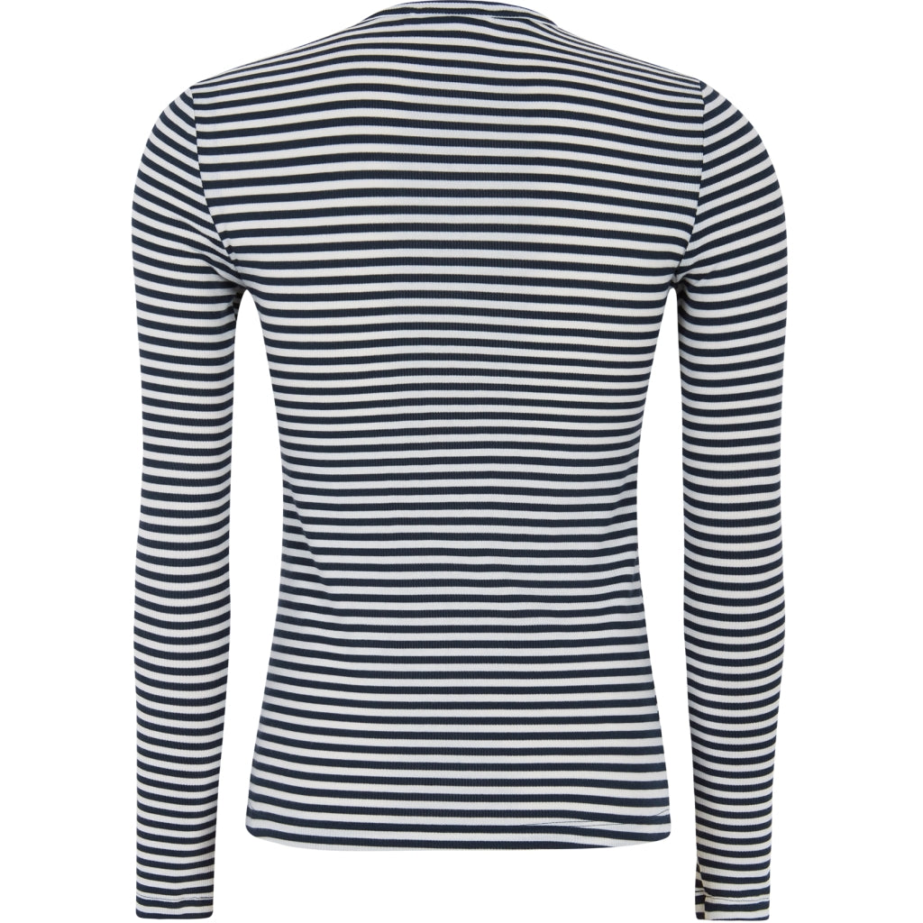 Topp Fenja stripe o-neck, total eclipse