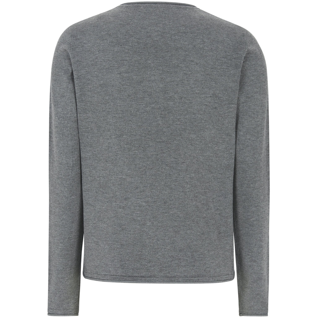 Tröja Marla o-neck, medium grey melange