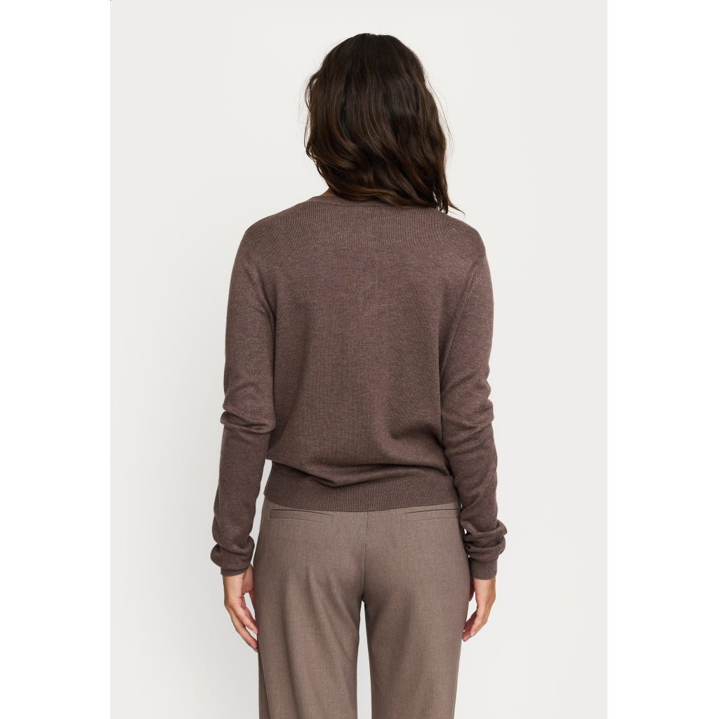 Cardigan Marla, coffee quartz
