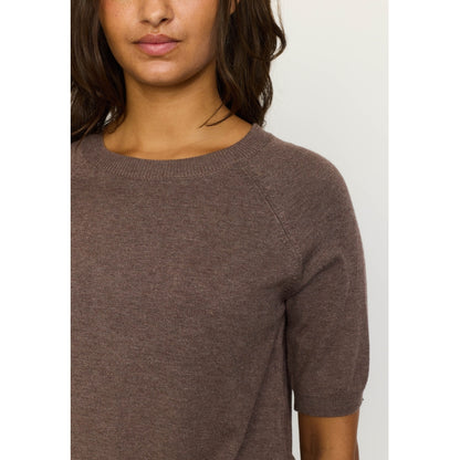 Topp Marla ss o-neck, coffee quartz