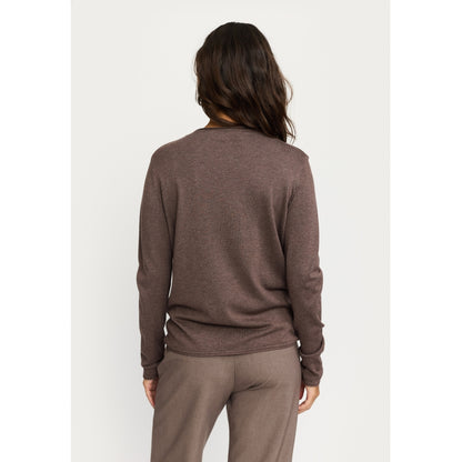 Tröja Marla o-neck, coffee quartz