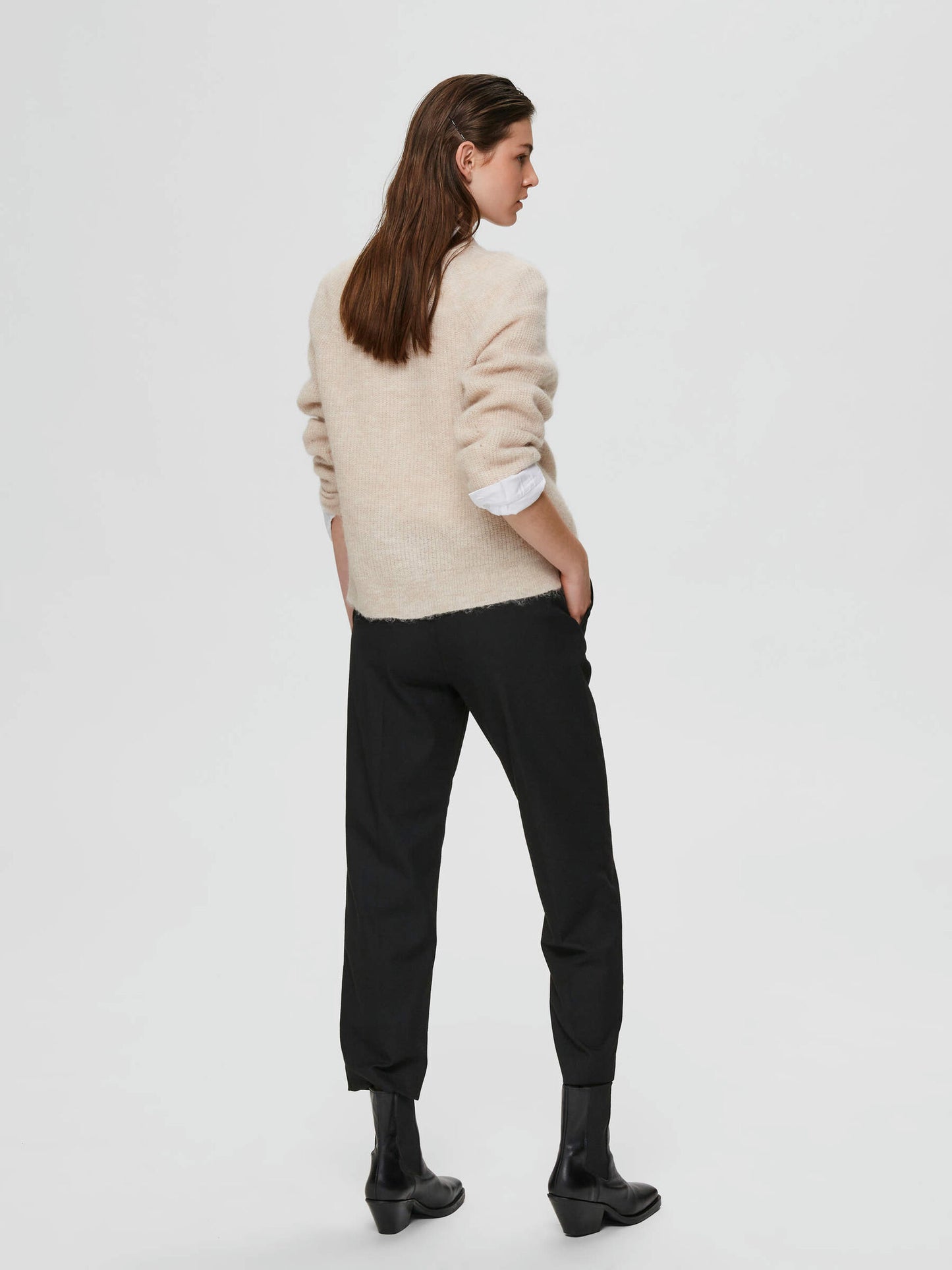 Cardigan Lulu short, birch