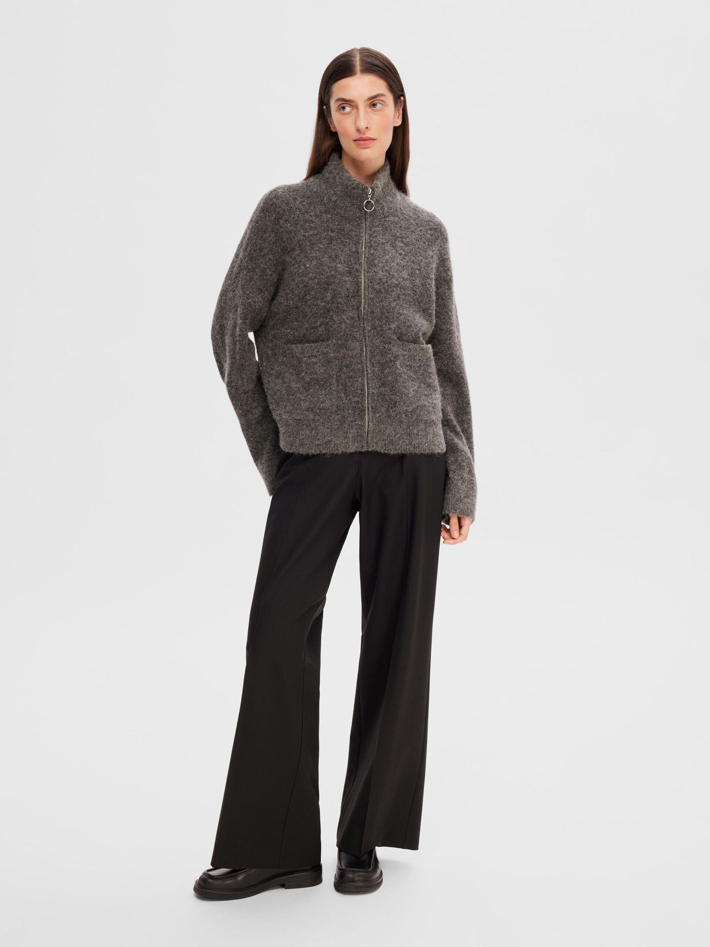 Cardigan Sia Ras knit zipper