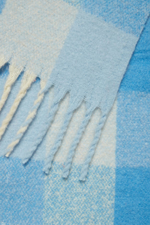 Halsduk Agge, cashmere blue