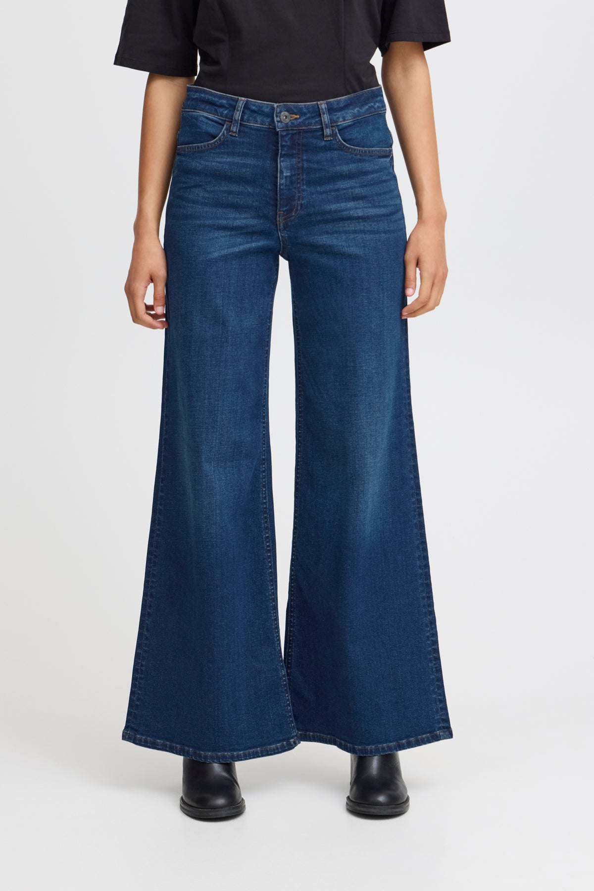 Jeans Twiggy wide, dark blue denim
