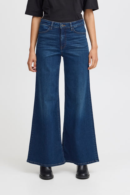 Jeans Twiggy wide, dark blue denim