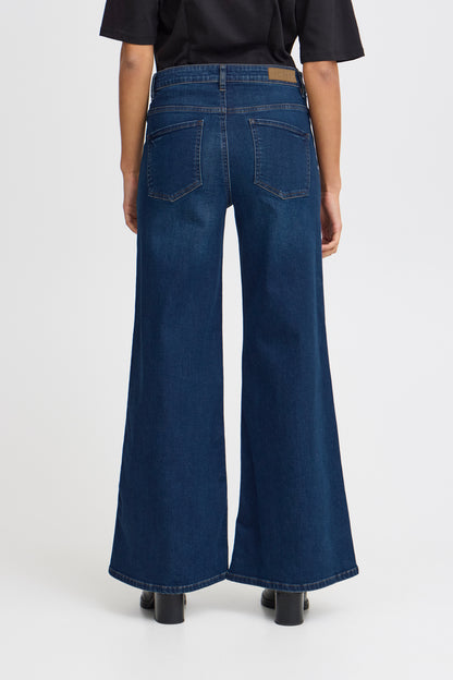 Jeans Twiggy wide, dark blue denim