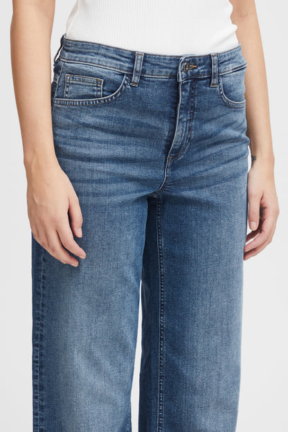 Jeans Twiggy straight long, medium blue