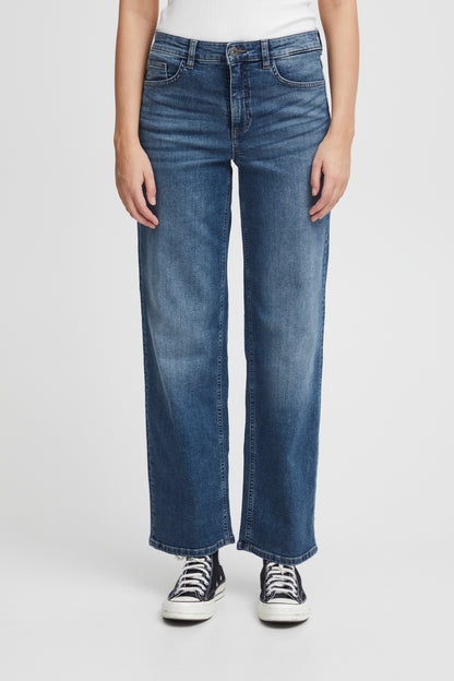 Jeans Twiggy straight long, medium blue