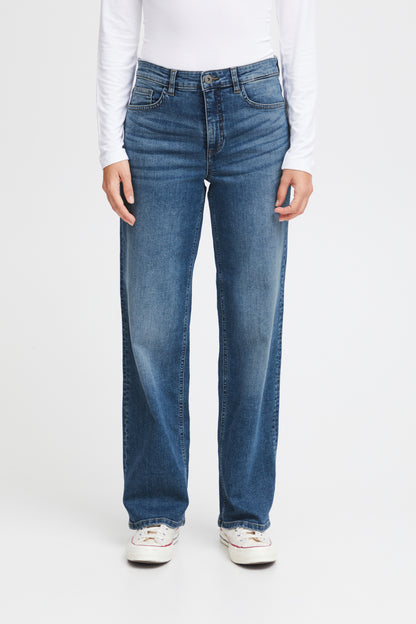 Jeans Twiggy straight long, medium blue