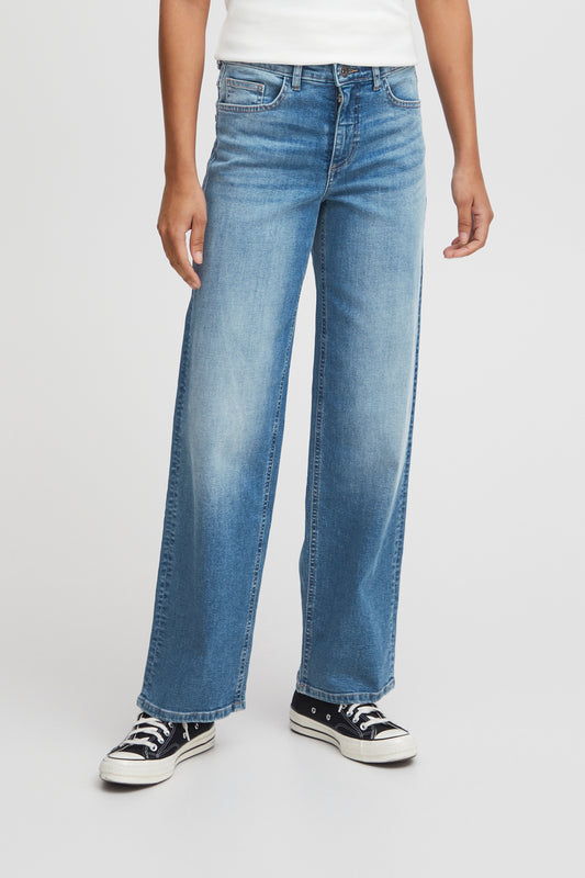Jeans Twiggy straight long, light blue