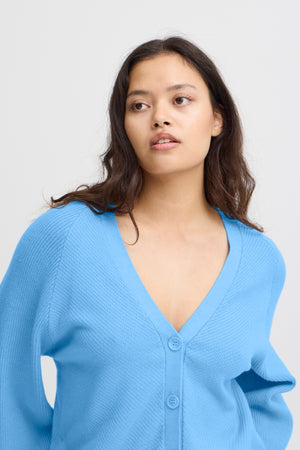 Cardigan Boston, azure blue