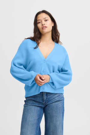 Cardigan Boston, azure blue