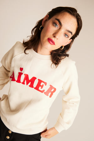 Sweatshirt Lela, almond milk