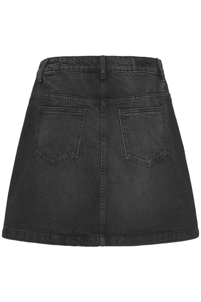 Jeanskjol Aveny, washed black