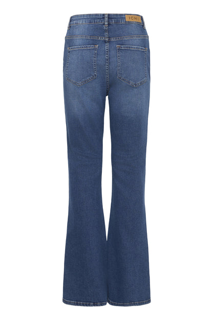 Jeans Twiggy flared HW, medium blue