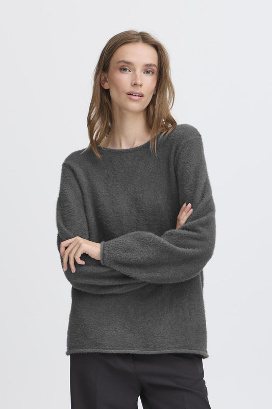Tröja Bergie, gray pinstripe