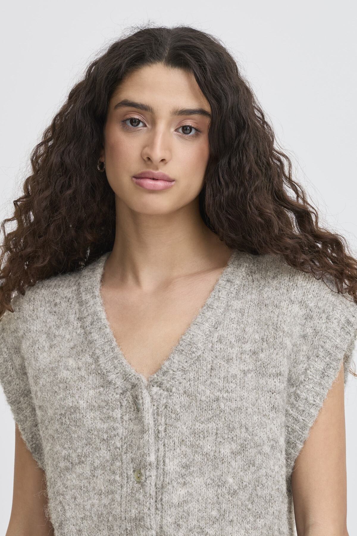 Väst Belablue, light grey melange