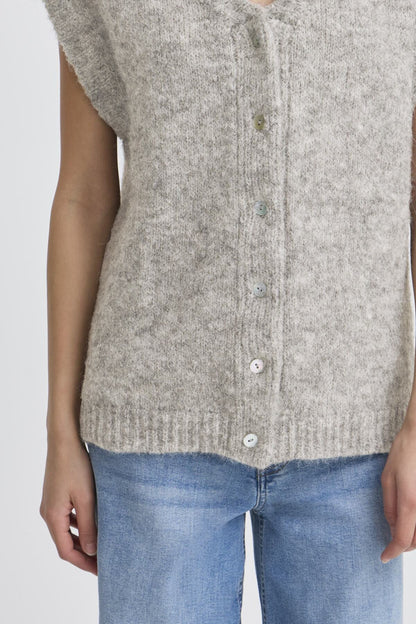 Väst Belablue, light grey melange