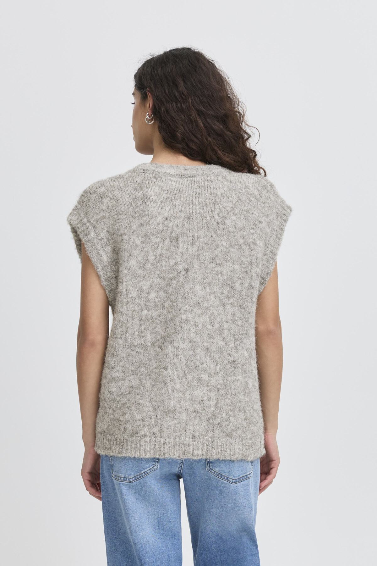 Väst Belablue, light grey melange