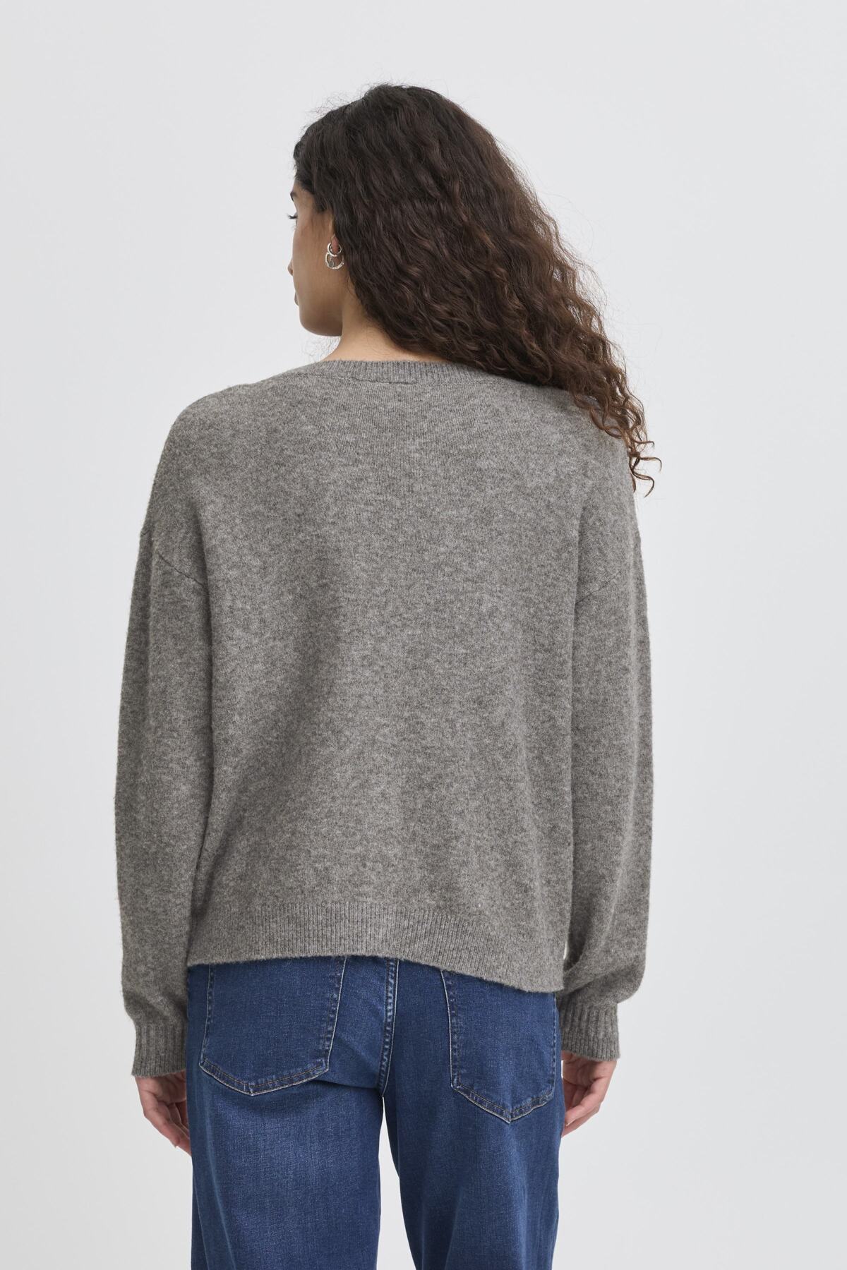 Cardigan Dasila, dark grey melange