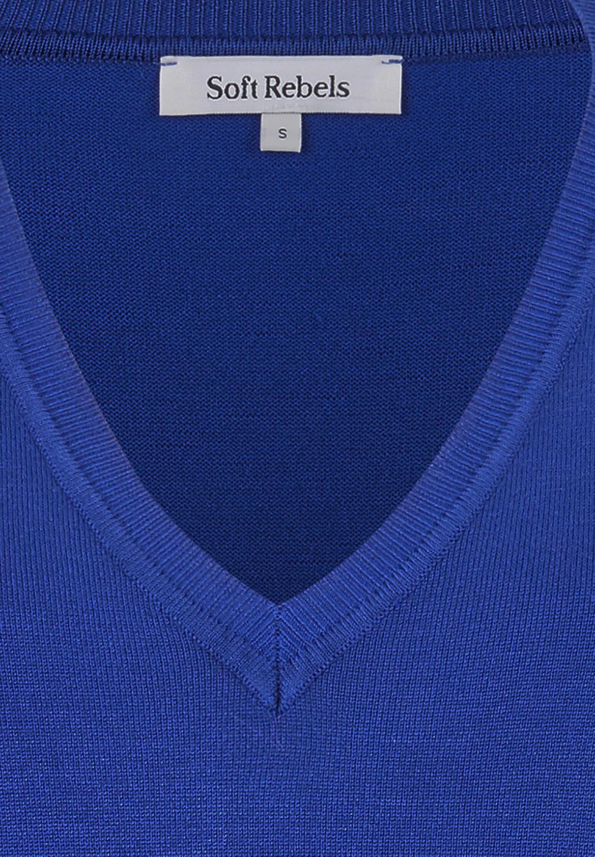 Klänning Lea v-neck, sodalite blue
