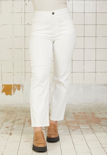 Byxa Isay straight, broken white