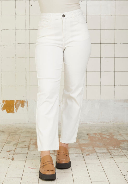 Byxa Isay straight, broken white
