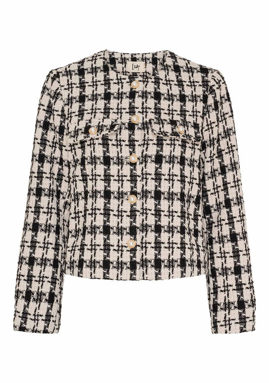 Blazer Emilie, black/cream