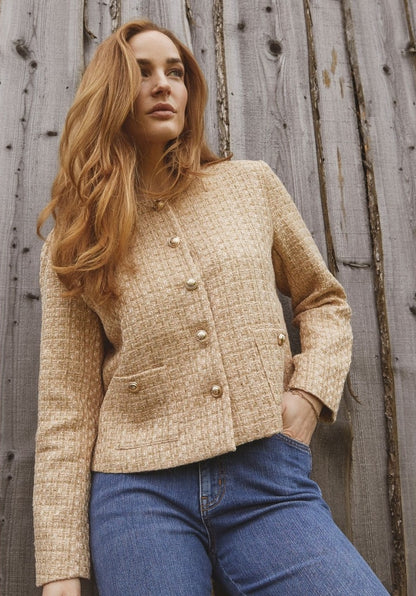 Blazer Emilie new, camel melange