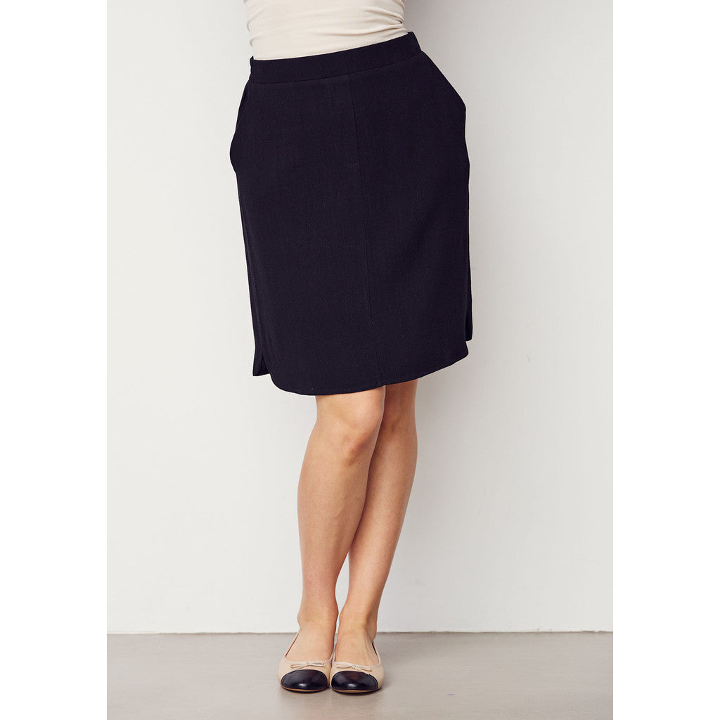 Kjol Pearl short, black