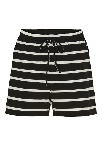 Shorts Hanna, black/broken white