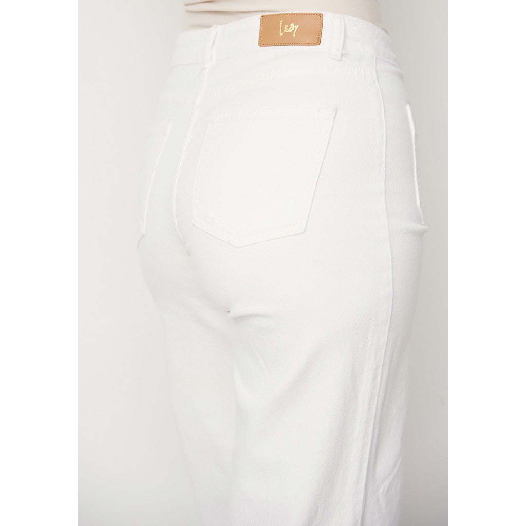 Byxa Bologna twill, white