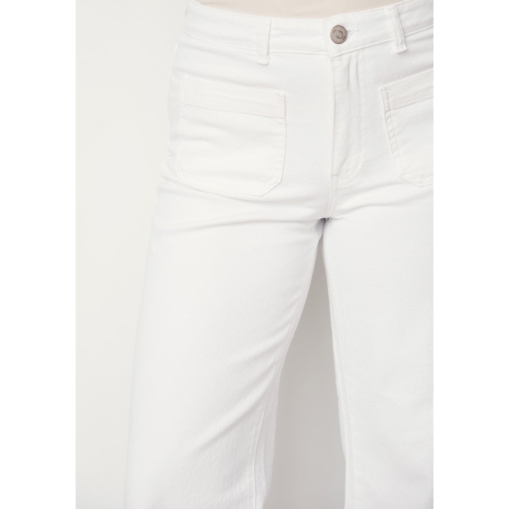 Byxa Bologna twill, white