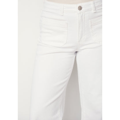 Byxa Bologna twill, white