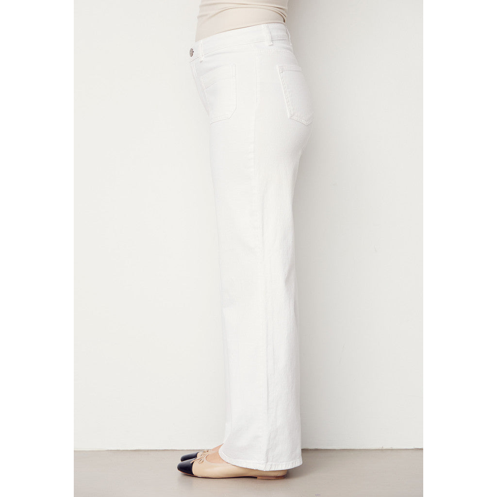 Byxa Bologna twill, white