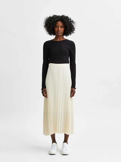 Plisserad kjol Alexis, black