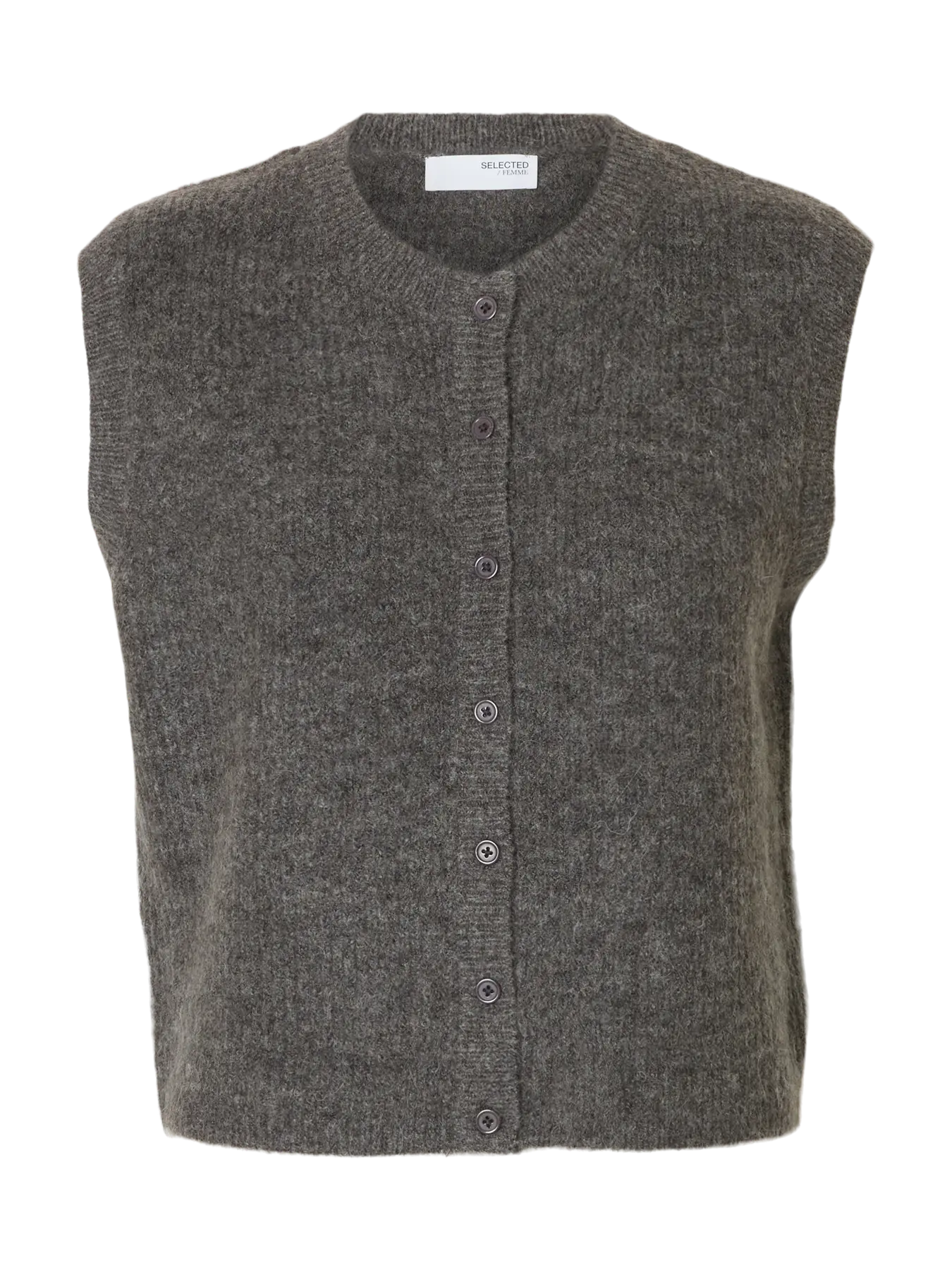 Väst Lulu button o-neck